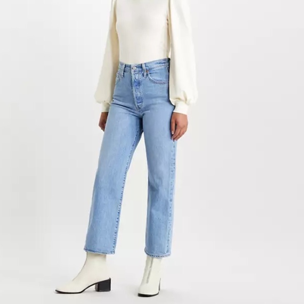 Levi’s Jeans Ribcage Straight Ankle Tango Gossip Light Wash